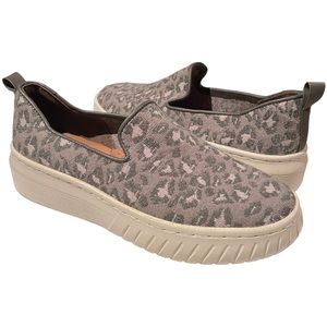 SOFFT Pavina Loafers Leopard Print Sweater Knit Size 8 M